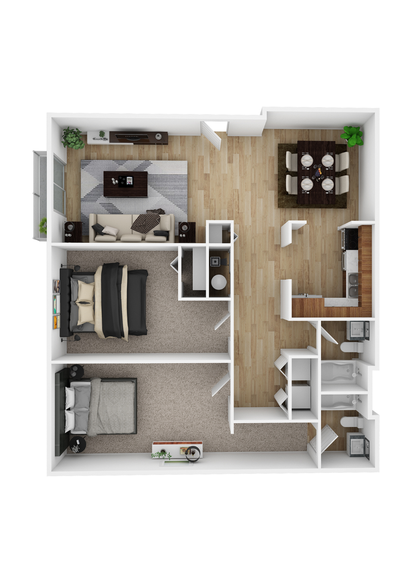 A1 Floor Plan  at Barcelo at East Cobb, Georgia, 30067